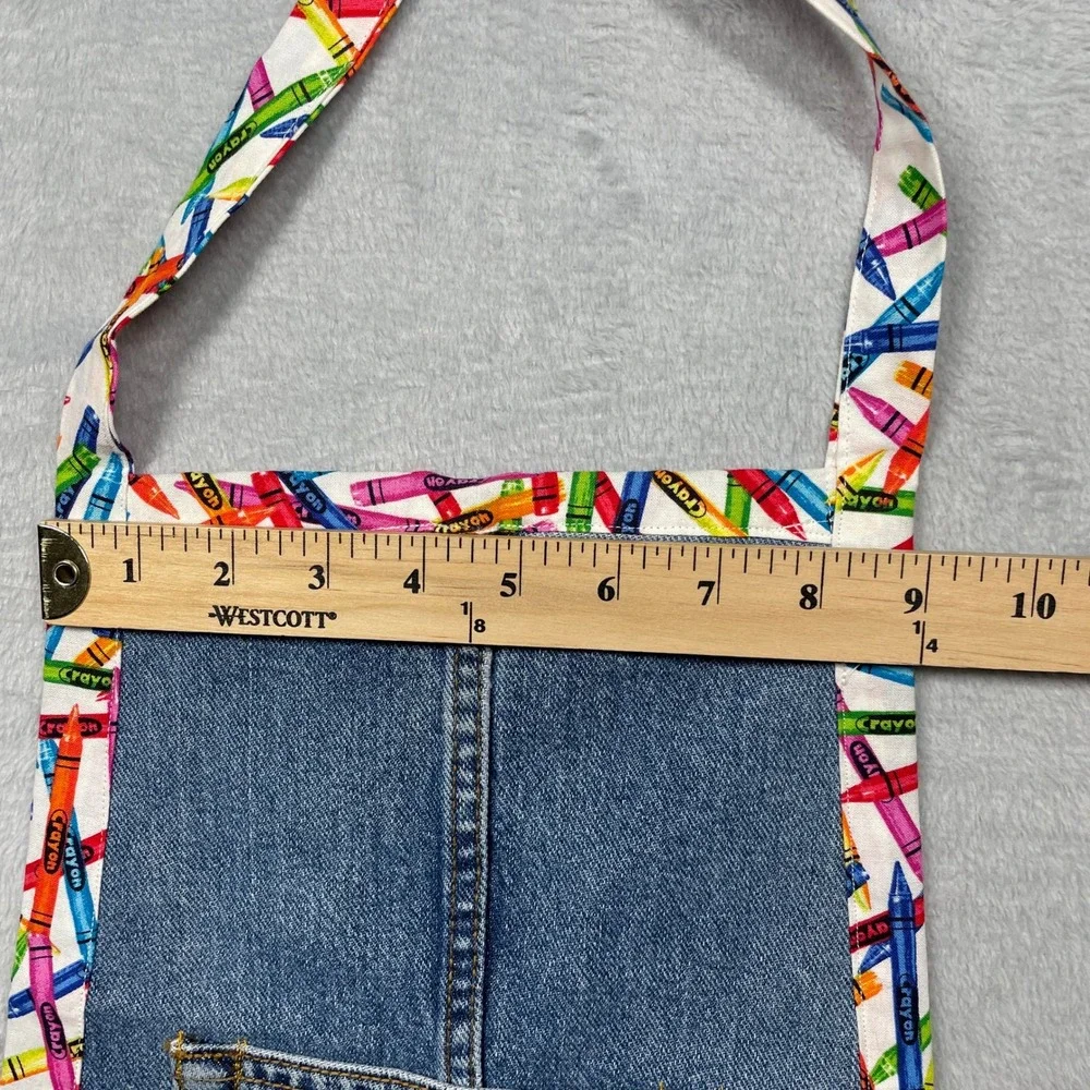 Handmade denim apron